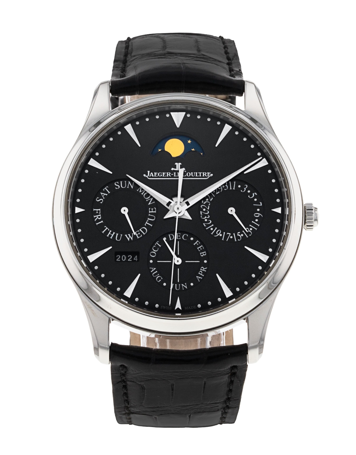 Jaeger LeCoultre Master Ultra Thin Perpetual Black Dial