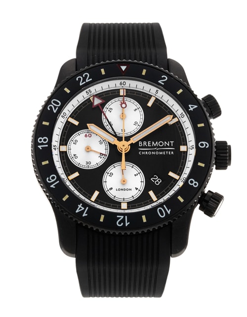Bremont Supermarine Black Dial Rubber Strap