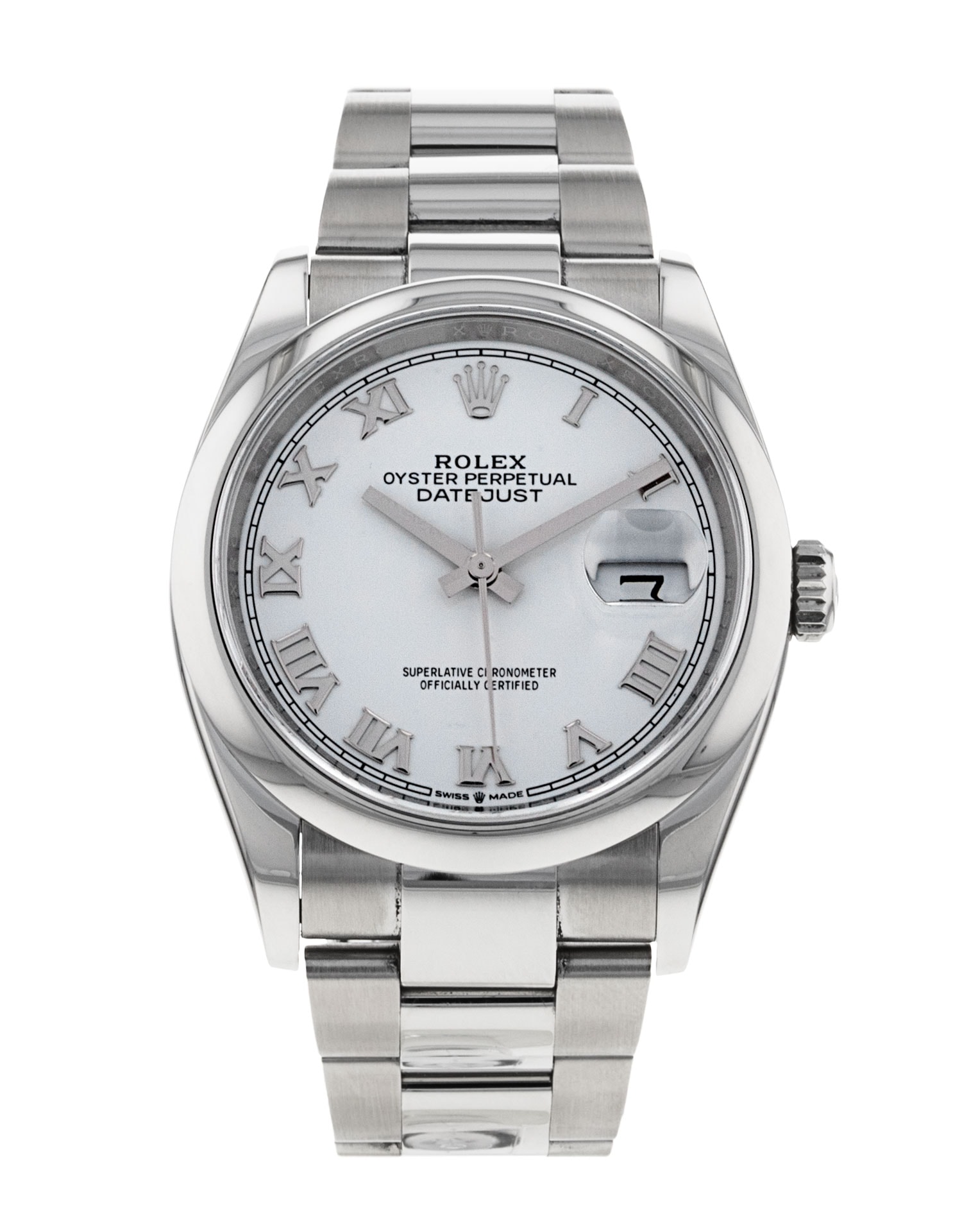 Rolex Datejust White Roman Numerals Rolex NEW Datejust 41mm 126334
