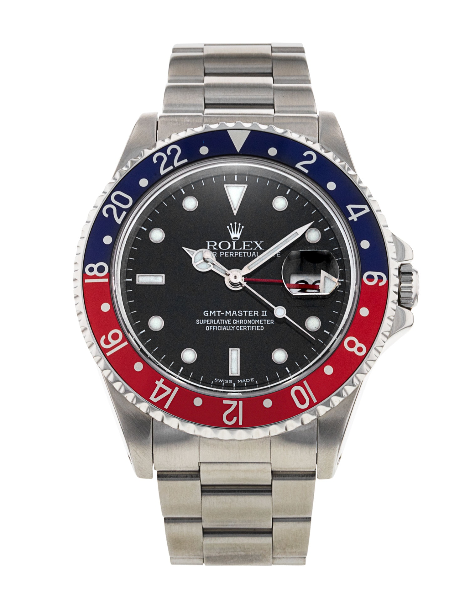 Rolex GMT Master II 16710 Black Dial Bracelet Strap