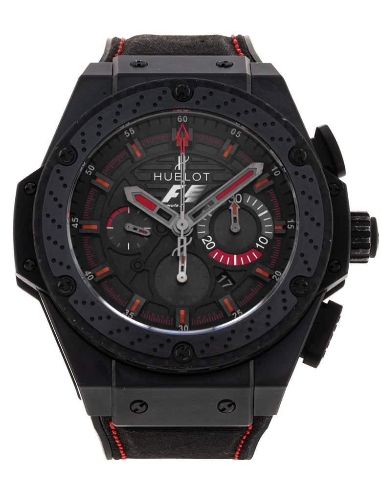 Hublot F1 Black Red Dial Rubber Strap - Main Image