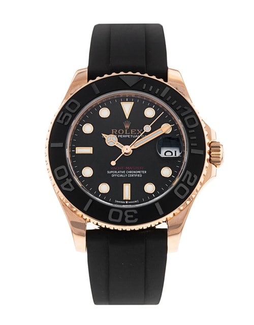 Rolex Yacht Master 268655 Black Dial Rubber Strap
