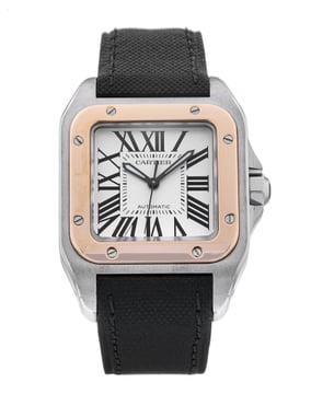Pre owned cartier santos mens watch discount