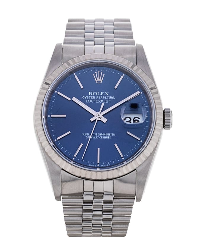 16234 blue dial hot sale