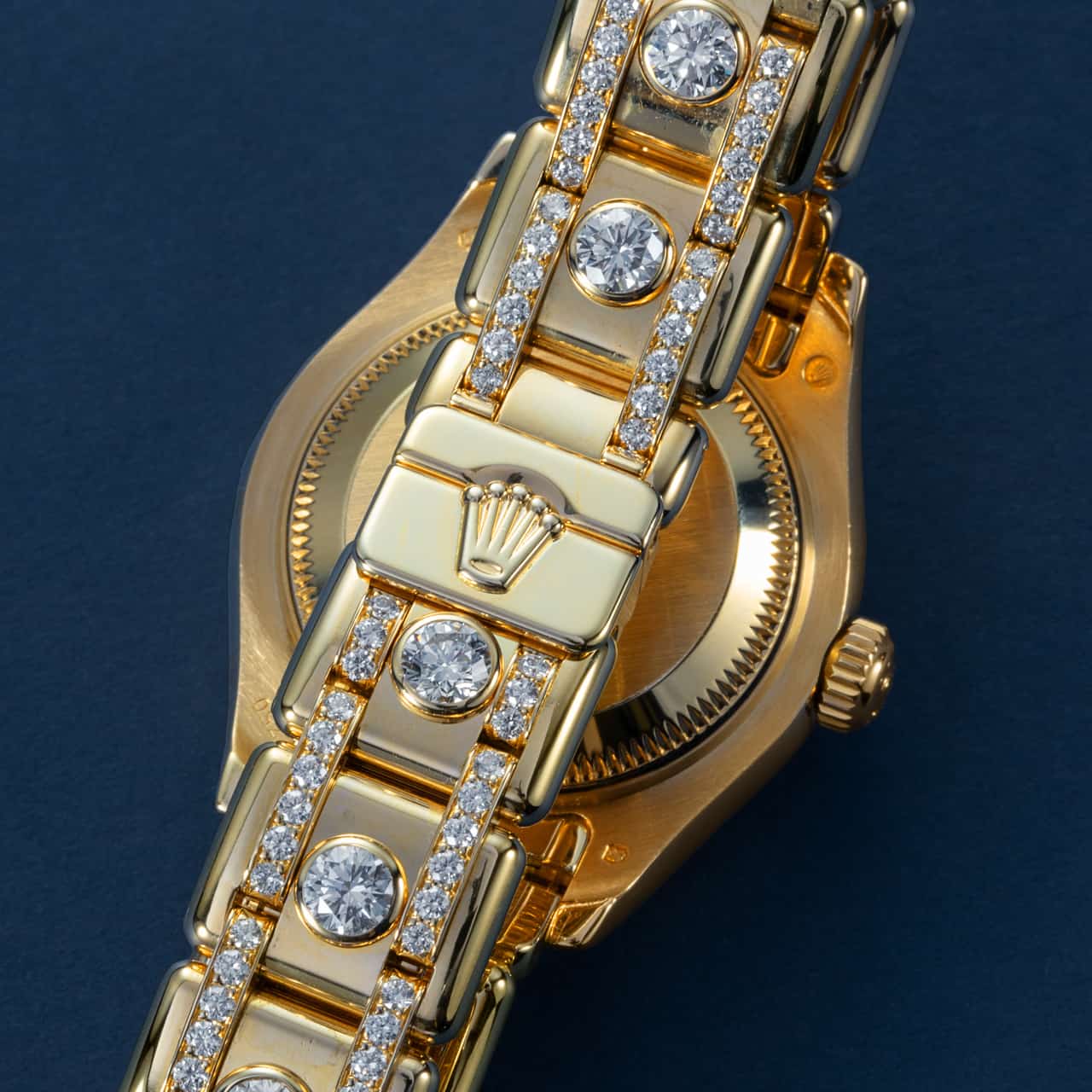 Rolex Pearlmaster - Meteorite Diamond Dial & Bracelet Strap