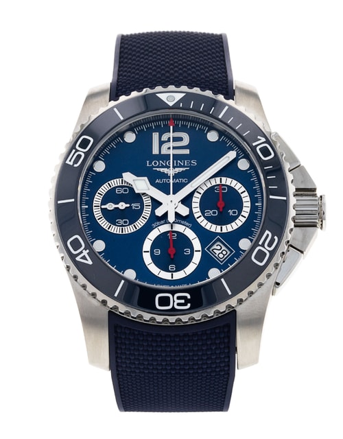 Longines HydroConquest Blue Dial Rubber Strap