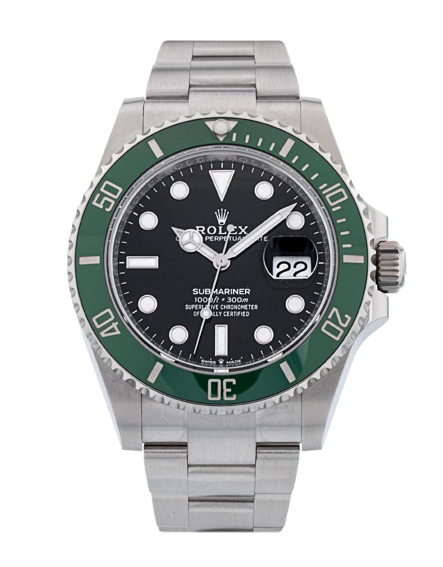 Rolex Submariner 126610 LV Black Dial Bracelet Strap