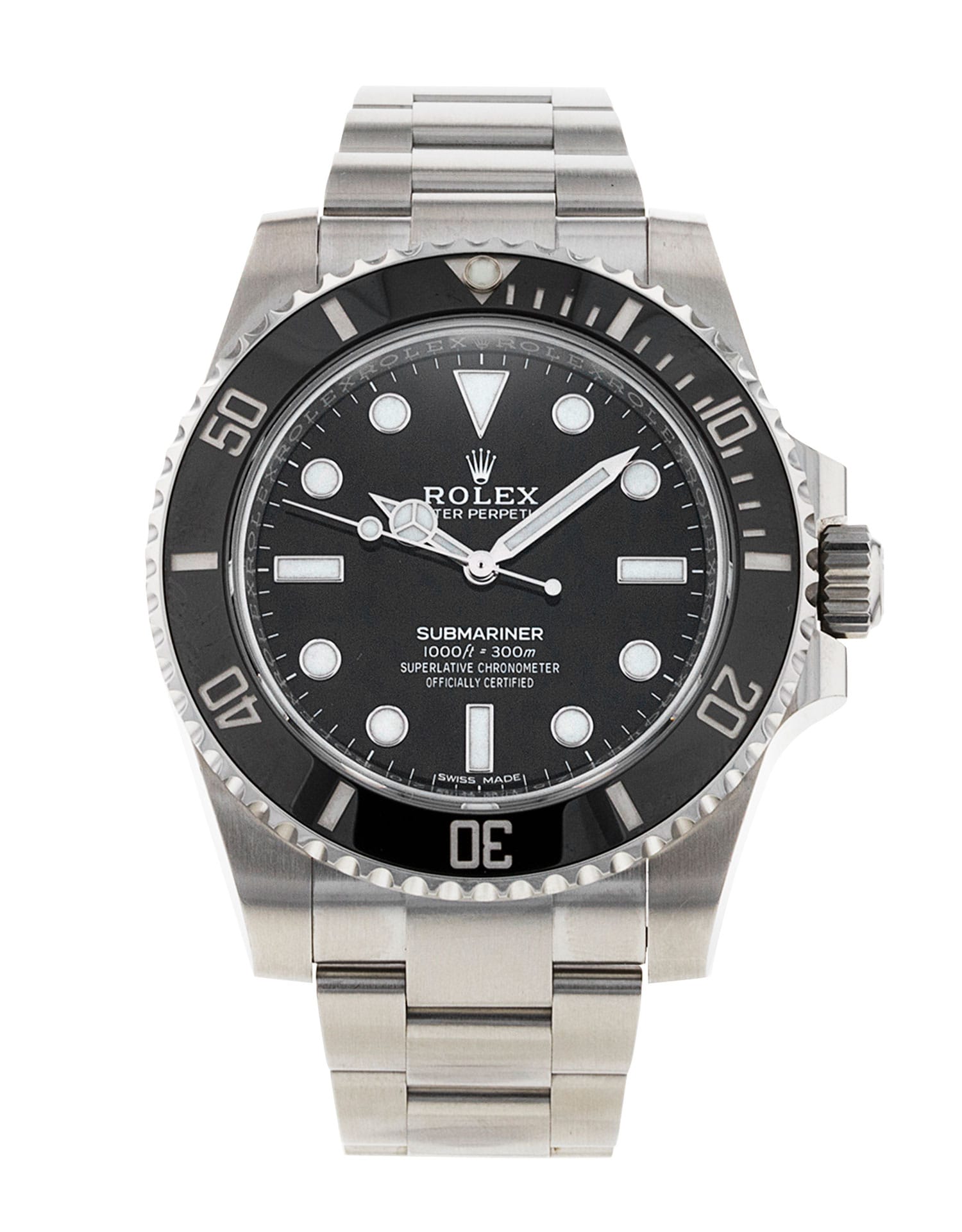Rolex Submariner 114060 Black Dial Bracelet Strap