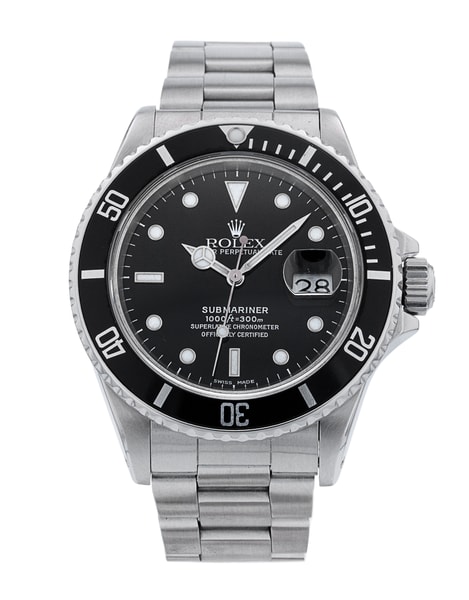 Rolex Submariner 16800 - Black Dial & Bracelet Strap