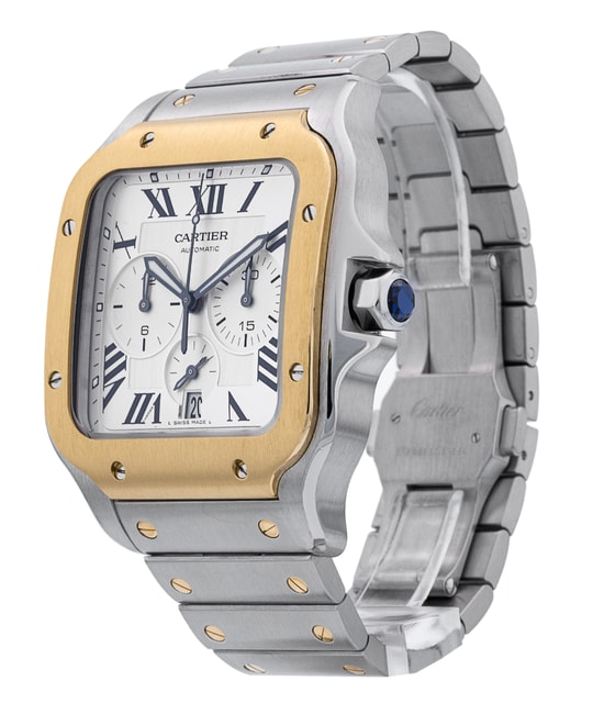 Cartier Chronograph Santos De Cartier Watch Used Santos De Cartier