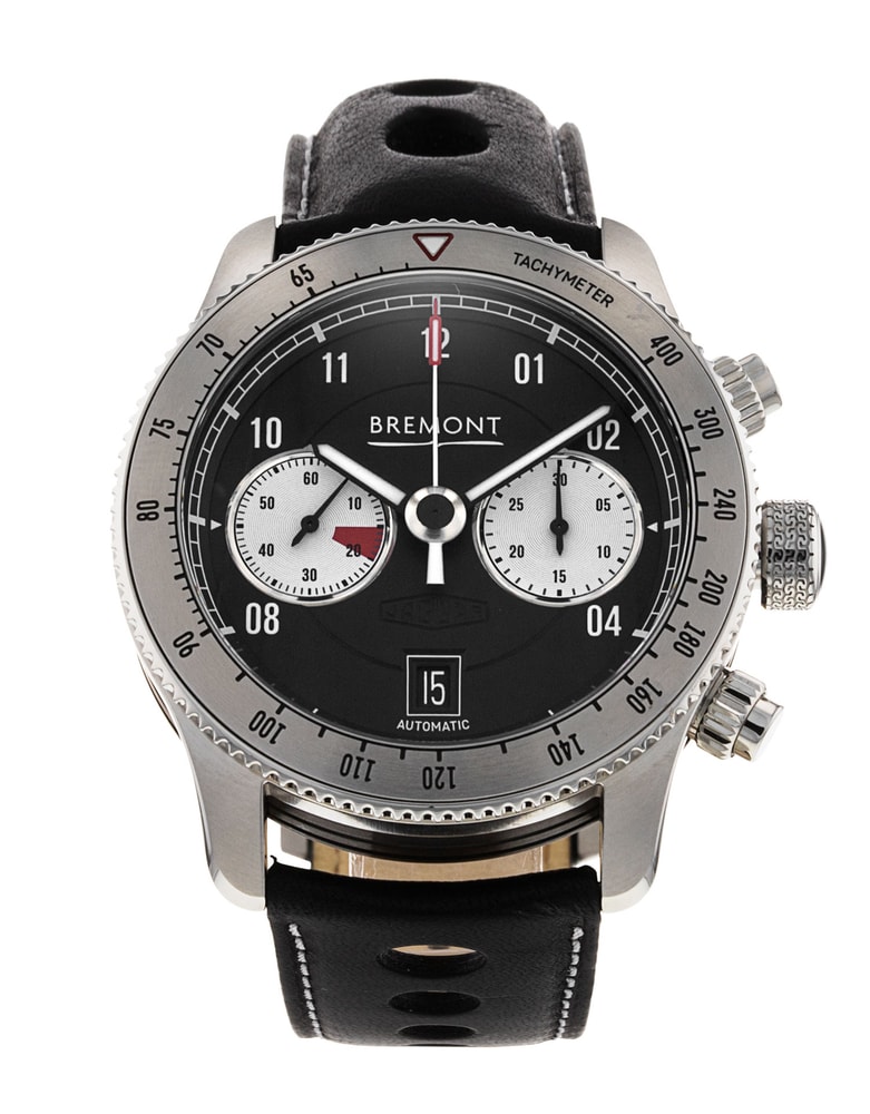 Bremont Jaguar Silber Zifferblatt Leder Armband1