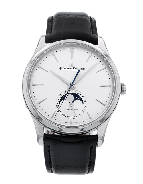 Jaeger LeCoultre Master Ultra Thin Moon Silver Baton Dial