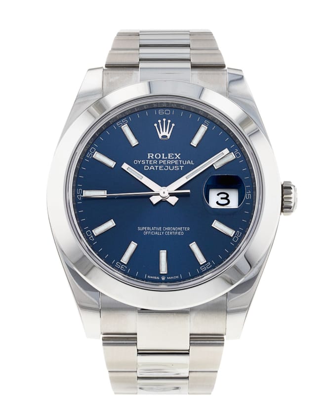 Rolex 126300 blue dial deals