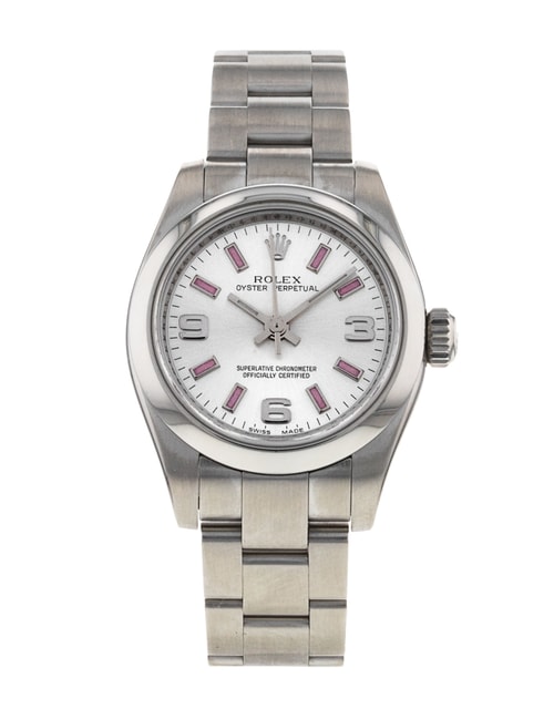 Rolex Lady Oyster Perpetual Silver Quarter Arabic Dial
