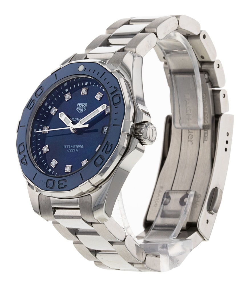 Tag Heuer Aquaracer Blue Diamond Dial Bracelet Strap