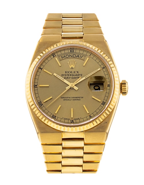Pre-Owned Rolex Oysterquartz Day-Date 19018 Watch Pre-Owned Rolex Oysterquartz Day-Date 19018 Watch