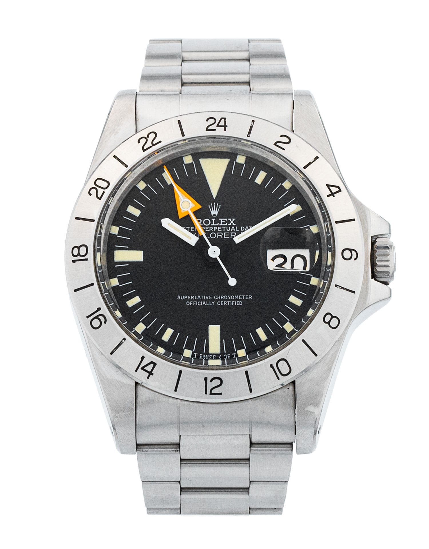 Rolex Explorer II 1655 - Black Baton Dial & Bracelet Strap