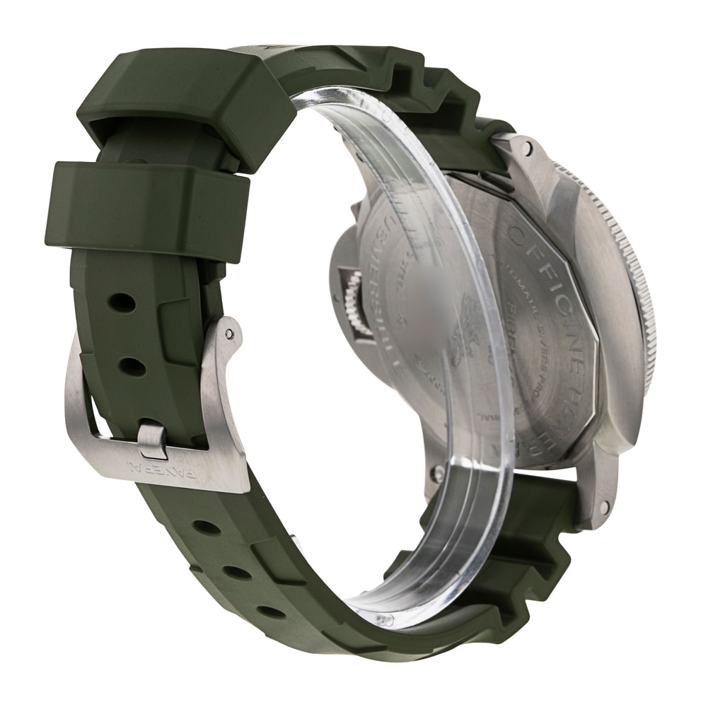 Panerai Submersible Panerai Green Rubber Strap Pre-Owned Panerai
