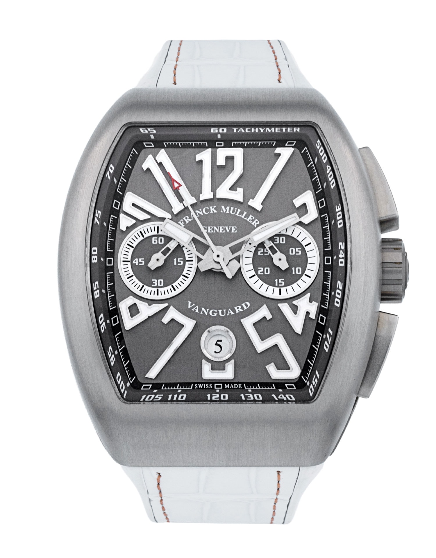 Franck Muller Vanguard - Grey Arabic Dial & Leather Strap Franck Muller Vanguard - Grey Arabic Dial & Leather Strap