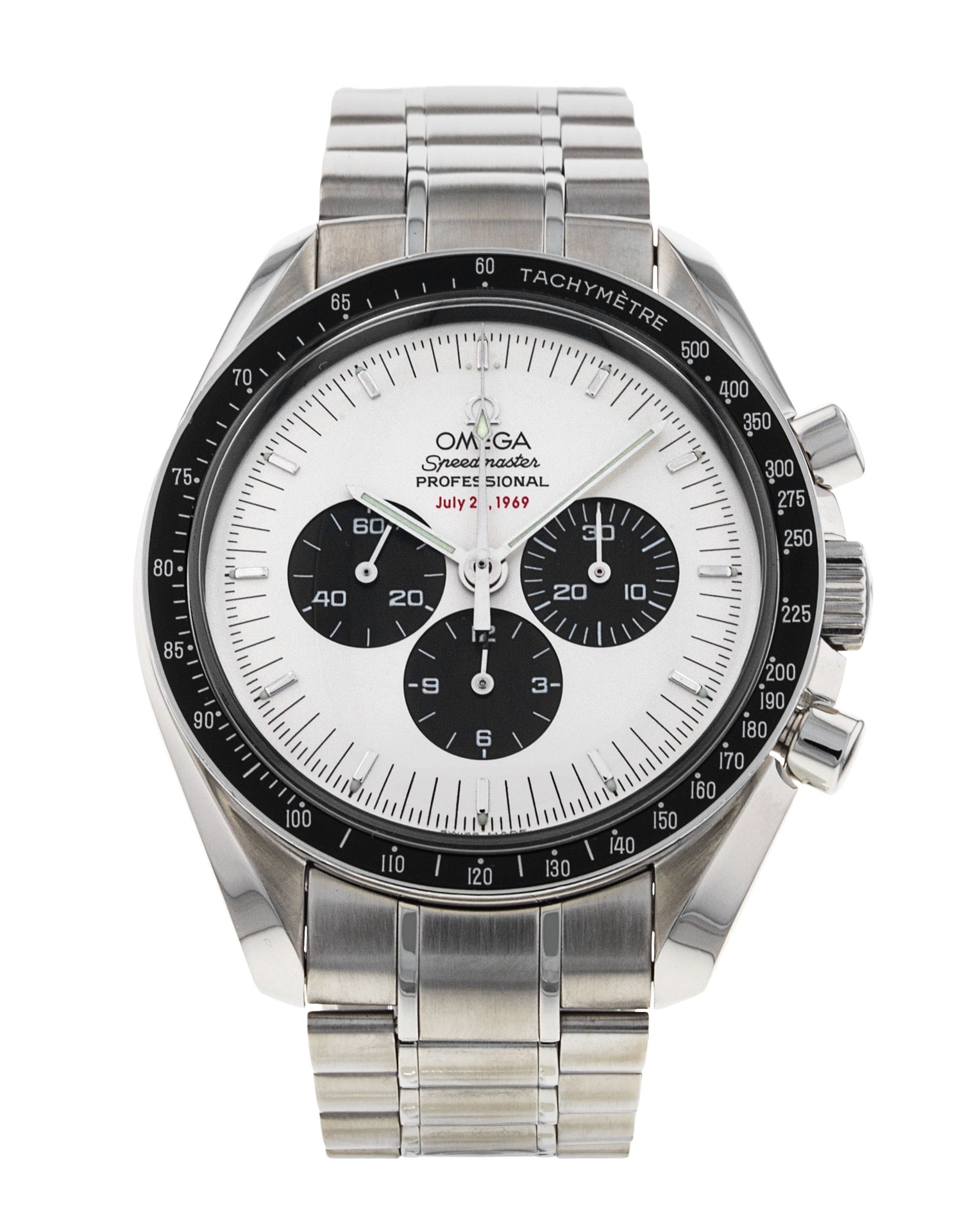 Omega Speedmaster Moonwatch White Baton Dial - Main Image