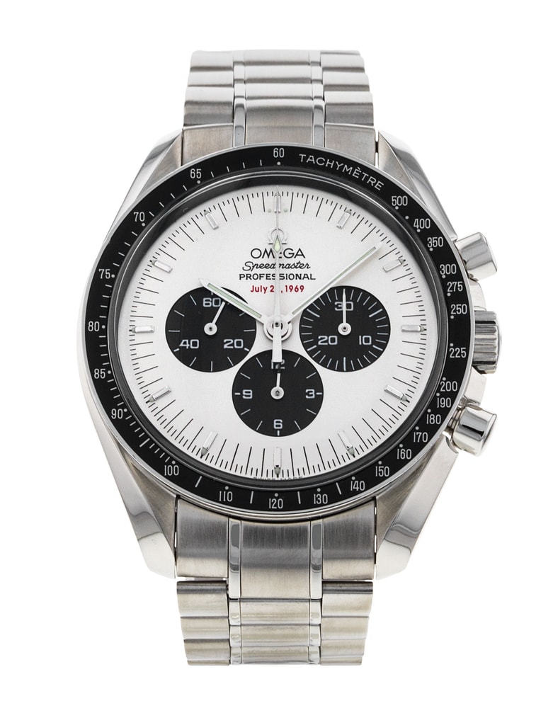 Omega Speedmaster Moonwatch White Baton Dial - Main Image