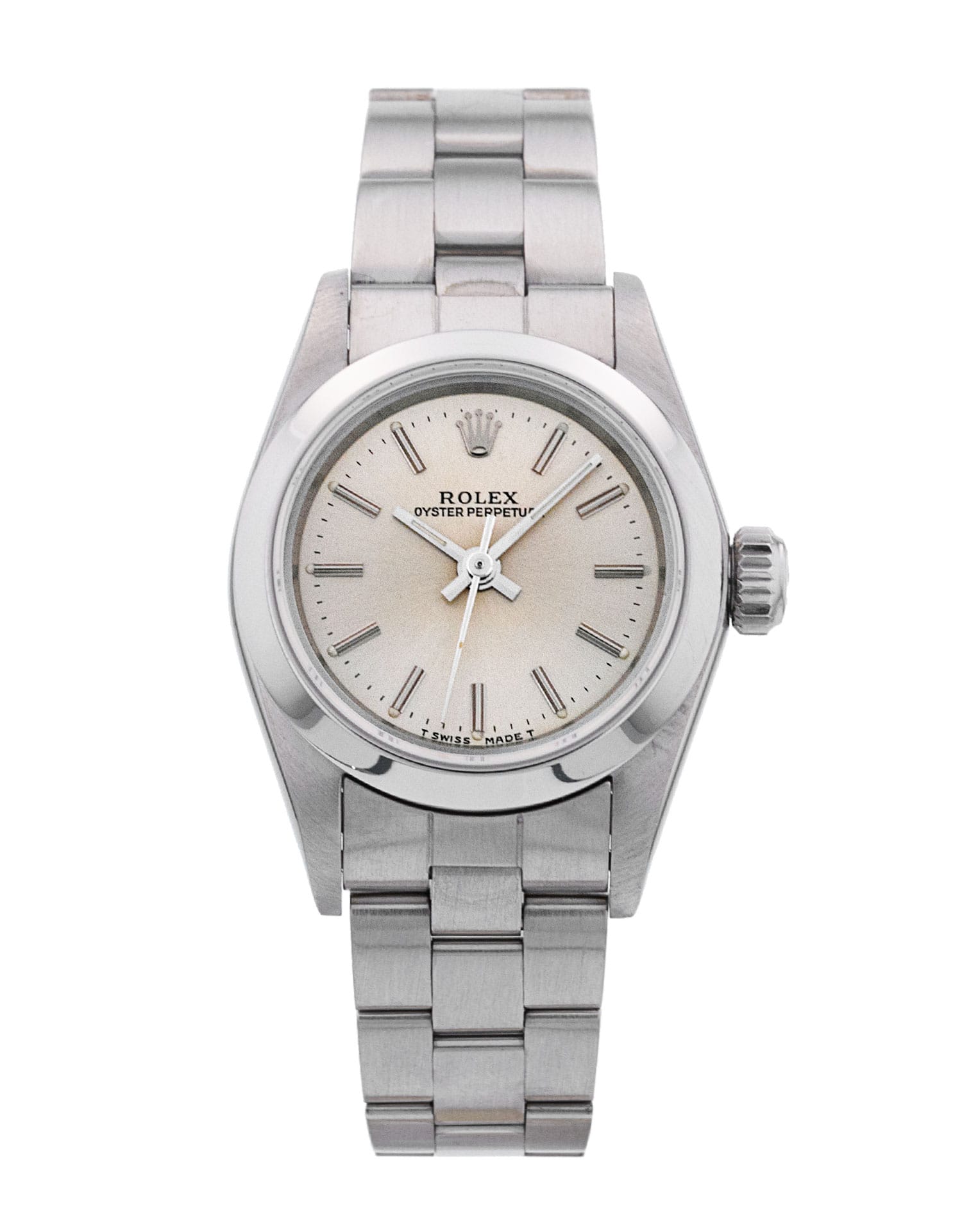 Rolex Lady Oyster Perpetual - Silver Baton Dial