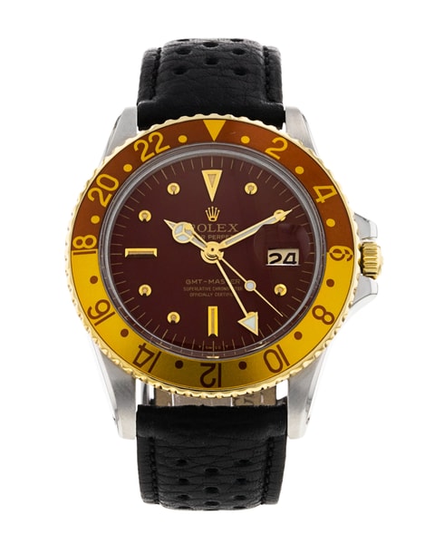 Vintage Rolex Gmt Master On Leather Strap Rolex GMT Master 1675