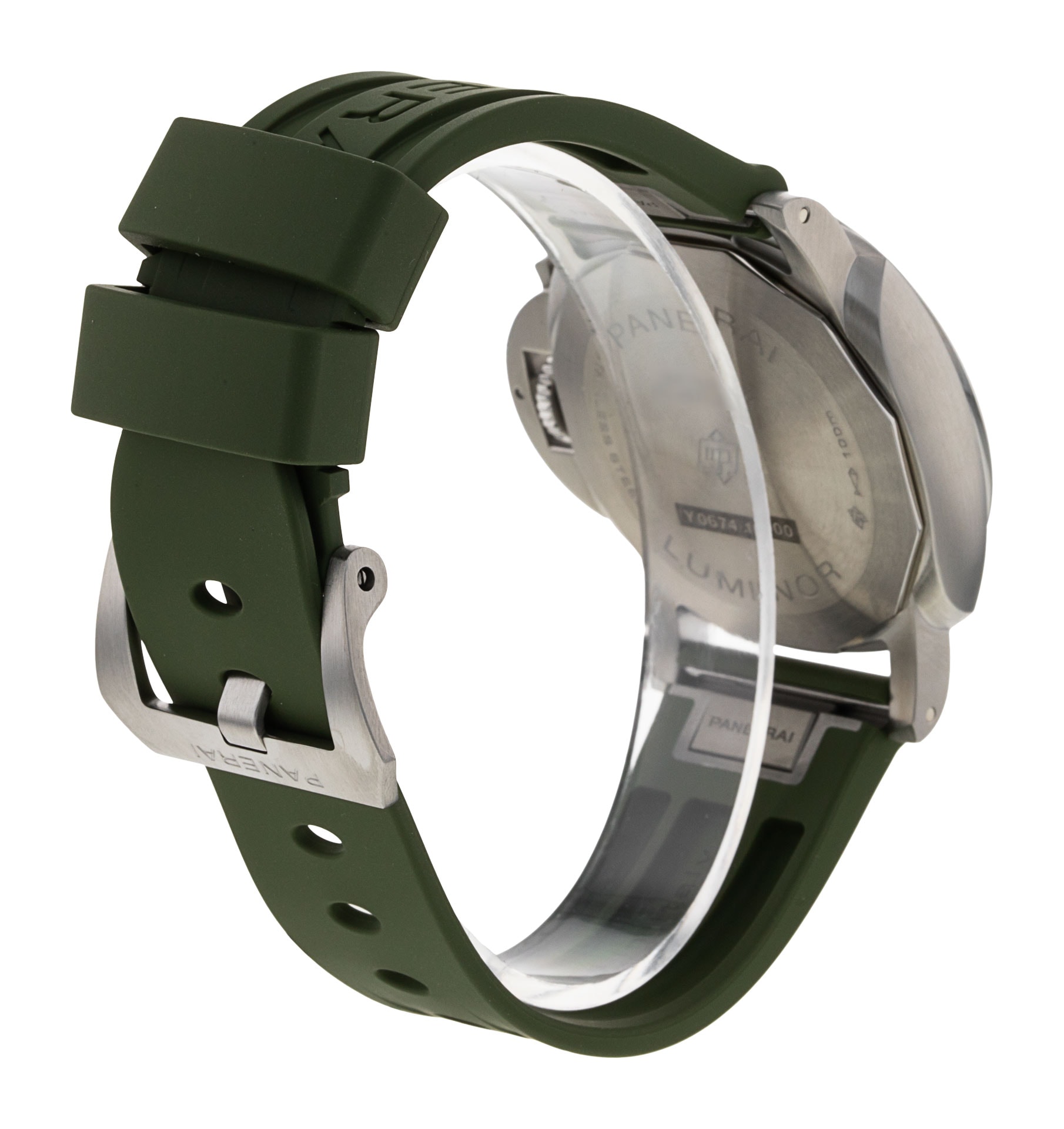 Panerai Watches Panerai Green Rubber Strap Panerai Submersible