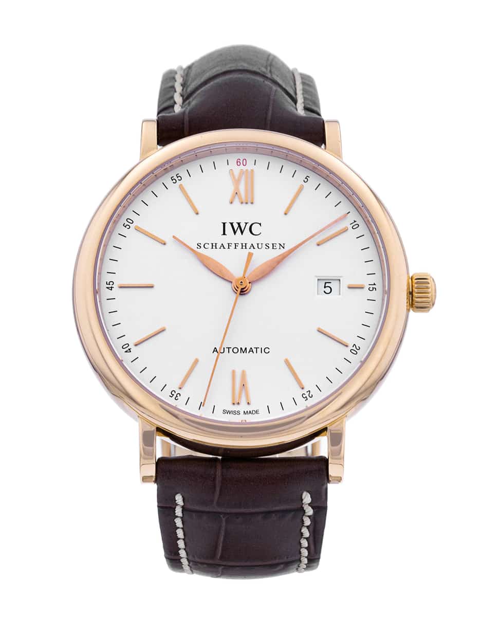 IWC Portofino Automatic Silber Baton Zifferblatt