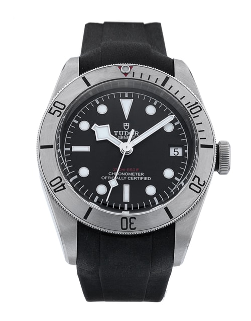 Tudor Black Bay Black Baton Dial Rubber Strap - Main Image