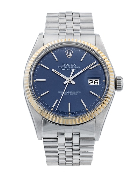 Rolex Datejust 1601 Blue Baton Dial Bracelet Strap