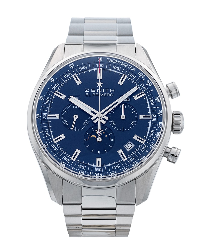 Zenith El Primero Blue Baton Dial Bracelet Strap
