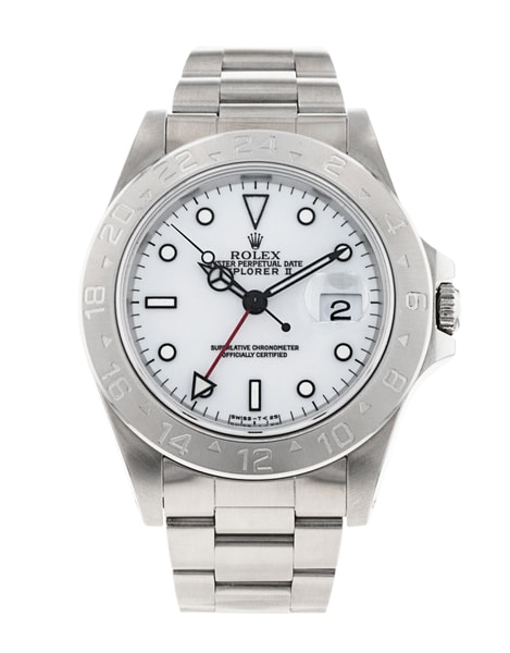 Rolex Explorer II 16570 White Dial Bracelet Strap