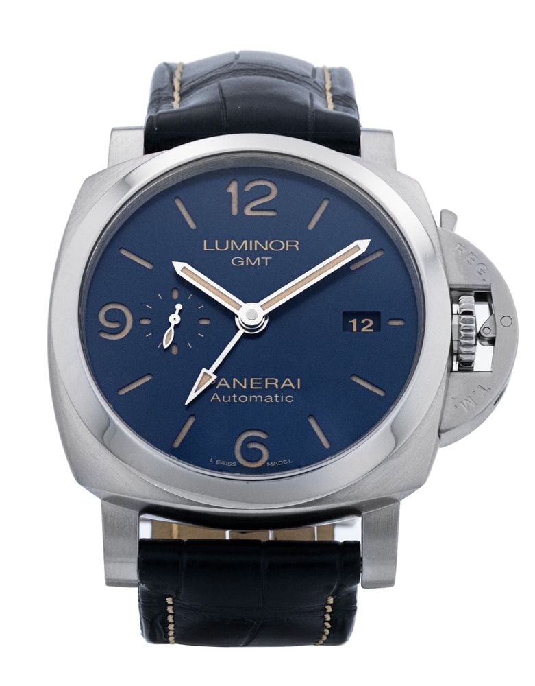 Panerai Luminor GMT Blue Quarter Arabic Dial