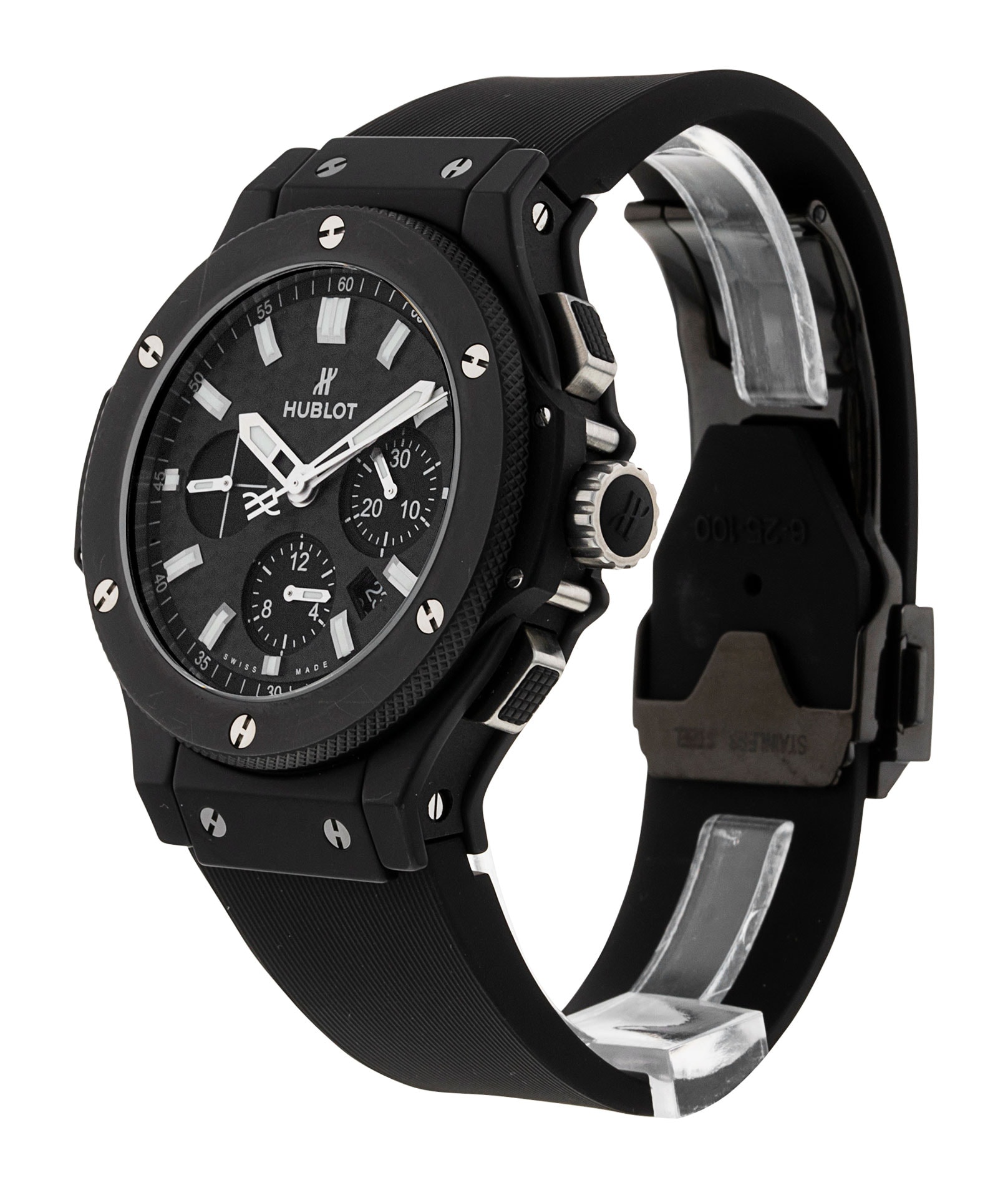 Hublot Big Bang - Black Carbon Dial & Rubber Strap