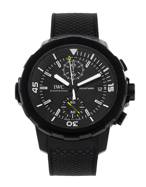 IWC Aquatimer Schwarz Baton Zifferblatt - Main Image