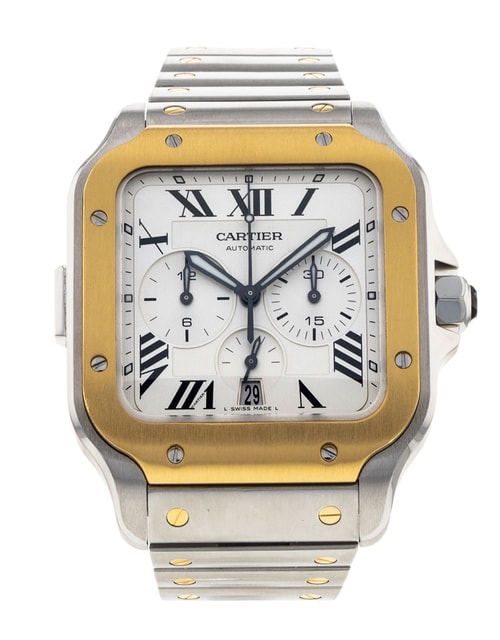 Pre-Owned Cartier Santos De Cartier W2SA0008 Watch Pre-Owned Cartier Santos De Cartier W2SA0008 Watch
