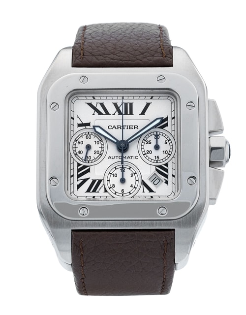 Pre-Owned Cartier Santos 100 W20090X8 Watch Pre-Owned Cartier Santos 100 W20090X8 Watch