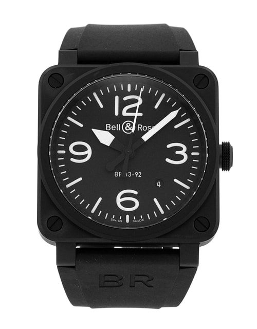 Pre-Owned Bell and Ross BR03-92 BR0392-BL-CE Watch Pre-Owned Bell and Ross BR03-92 BR0392-BL-CE Watch