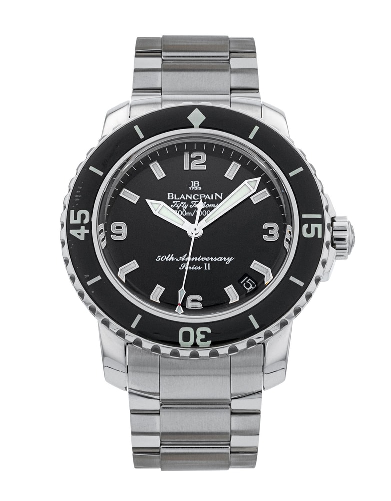 Blancpain Fifty Fathoms Black Quarter Arabic Dial