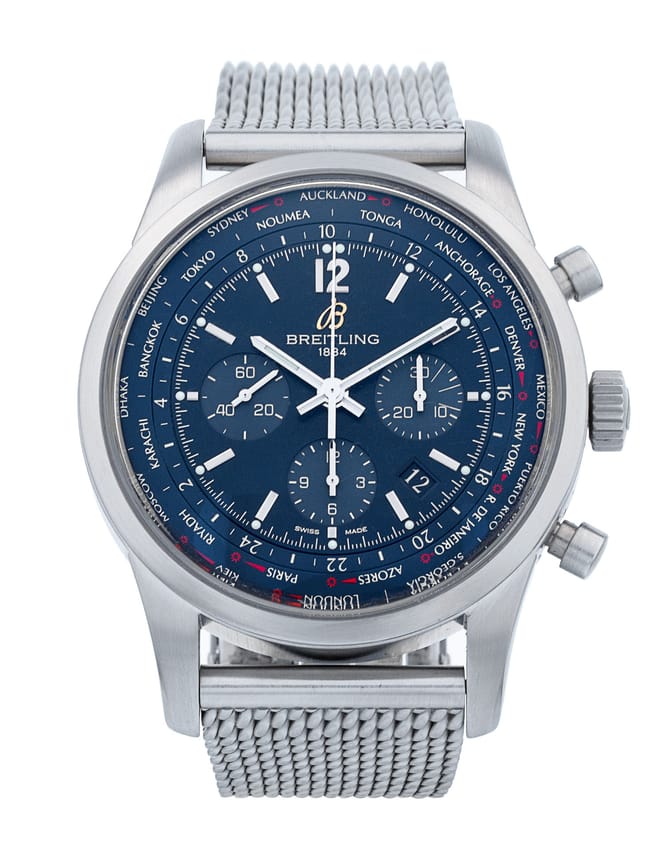 Breitling Transocean Chronograph - Blue Baton Dial