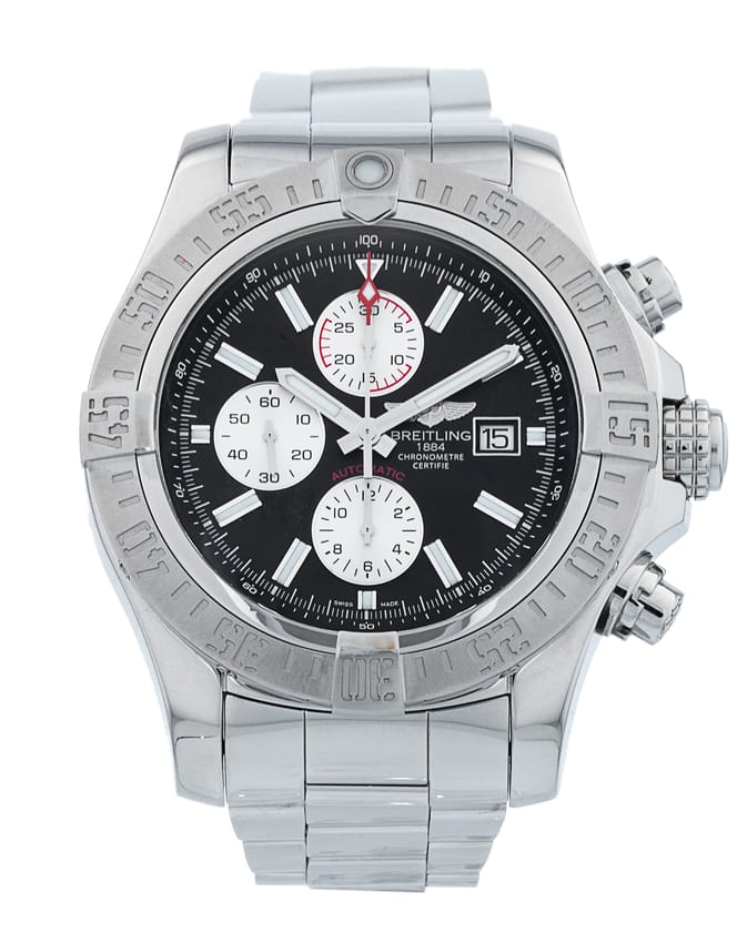 Breitling Super Avenger II - Black Baton Dial