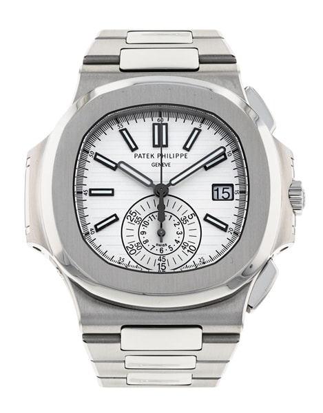 Patek Philippe Nautilus White Baton Dial Bracelet Strap
