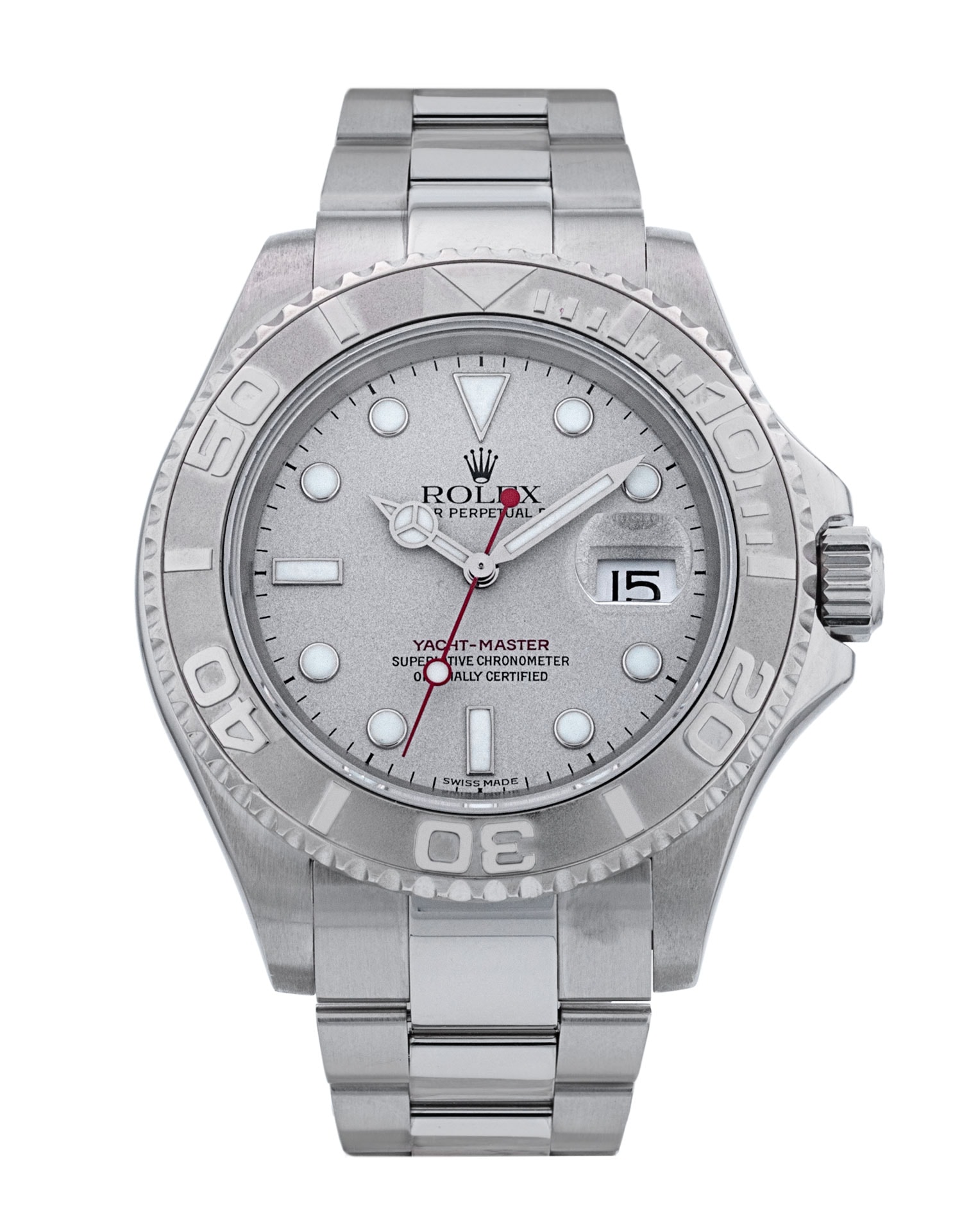 Rolex Yacht-Master 16622 Platinum Dial Bracelet Strap