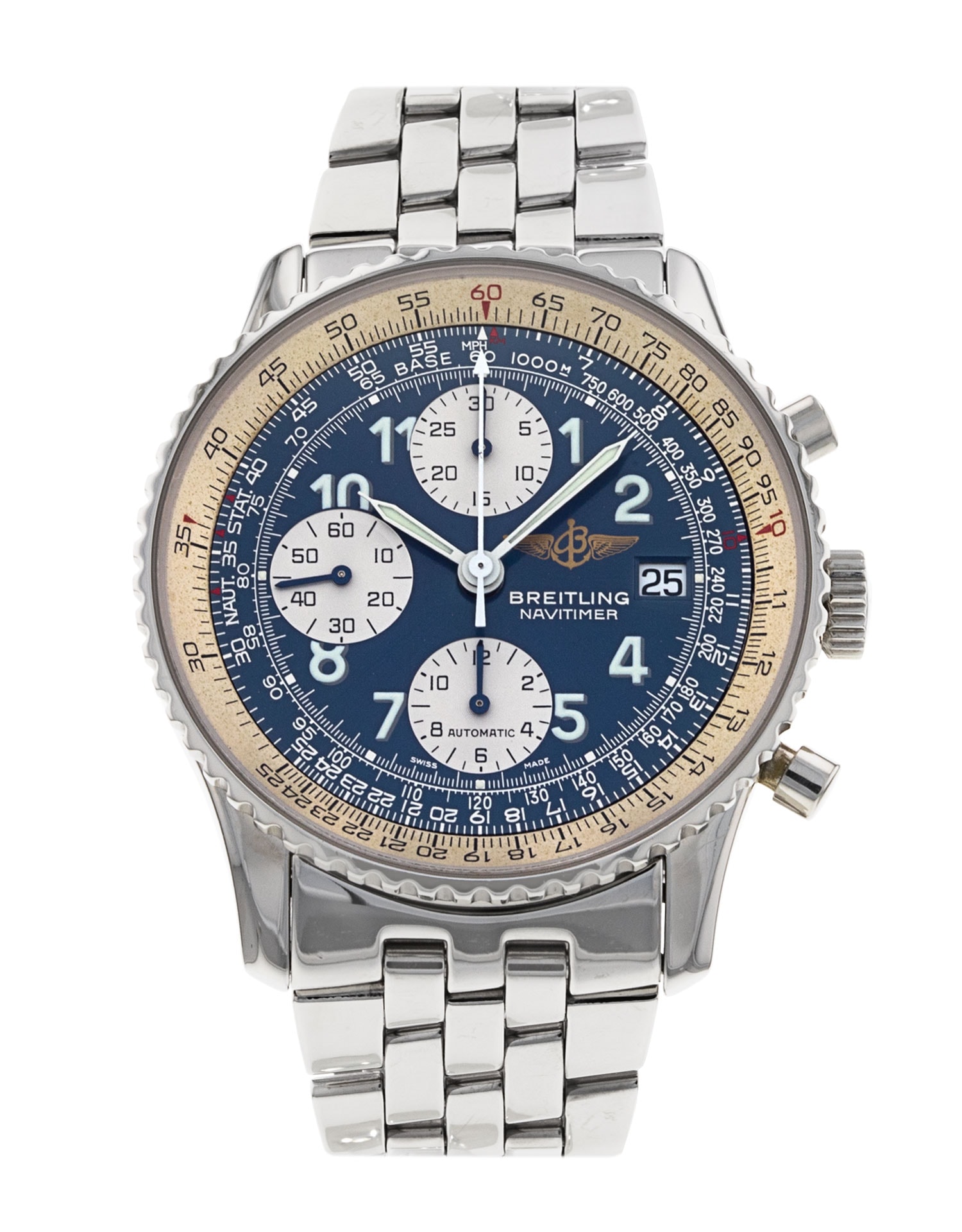 Watch Breitling Damenuhr Blau Breitling Callistino Steel Gold