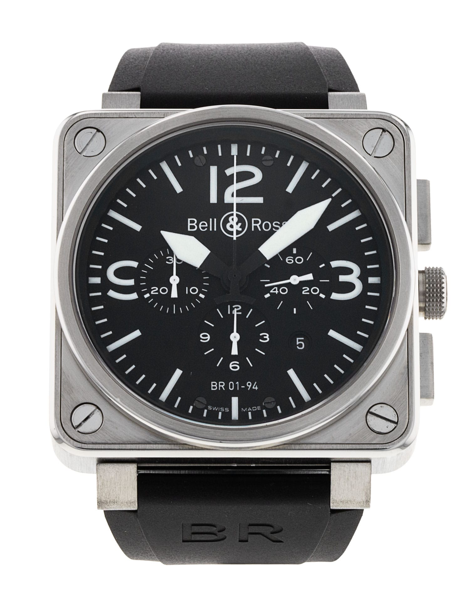 Bell and Ross BR01-94 Chronograph BR0194-BL-ST Thumbnail 1