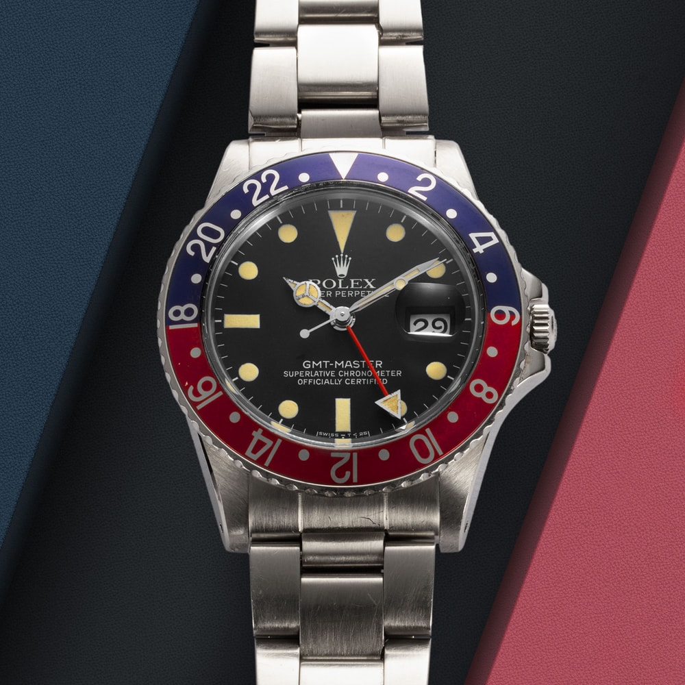 Rolex GMT Master 16750 Black Dial Bracelet Strap