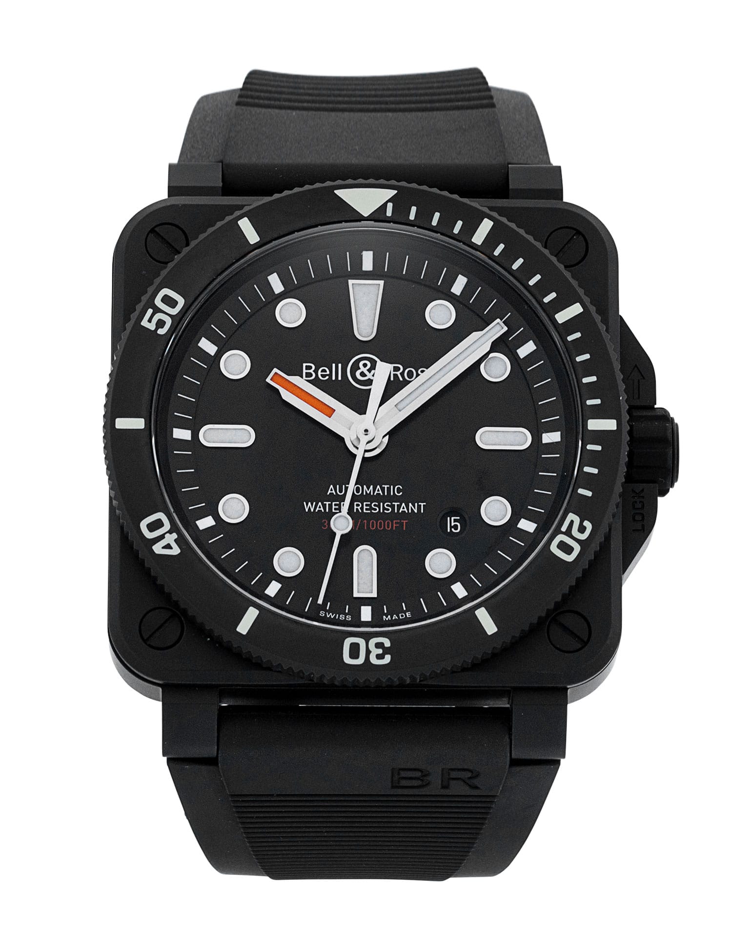 Bell and Ross BR03-92 BR0392-D-BL-CE/SRB Thumbnail 1