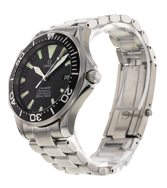 Omega Seamaster 300m Black Baton Dial Bracelet Strap