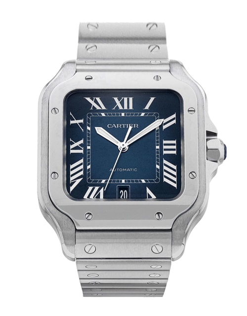Pre-Owned Cartier Santos De Cartier WSSA0030 Watch Pre-Owned Cartier Santos De Cartier WSSA0030 Watch